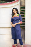 Sheetal Navy Blue Kurti set (Set of 2)