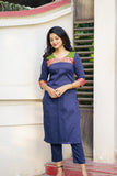 Sheetal Navy Blue Kurti set (Set of 2)