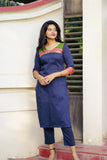 Sheetal Navy Blue Kurti set (Set of 2)