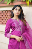 Mithra Magenta Kurti Set