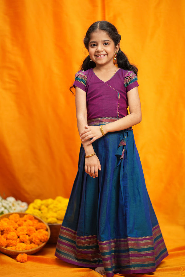 Vanika Magenta with Teal Mom & Me Set