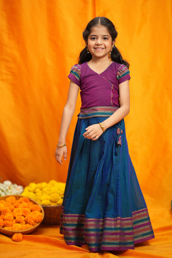 Vanika Magenta with Teal Mom & Me Set