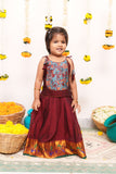 Prathana Teal & Maroon Mini