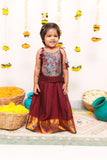 Prathana Teal & Maroon Mini