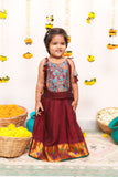 Prathana Teal & Maroon Mini