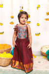 Prathana Teal & Maroon Mom & Me