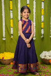 IMD - Brindha Violet Handlloom Top & Skirt Mini