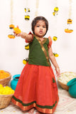 Shanmathi Orange & Green Mini