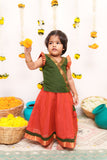 Shanmathi Orange & Green Mini