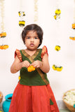 Shanmathi Orange & Green Mini