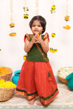 Shanmathi Orange & Green Mini