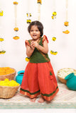 Shanmathi Orange & Green Mini