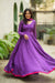 Raha Violet Anarkali Dress (Set of 2)