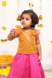 Pramojitha Pink & Mustard Mini