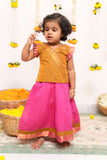 Pramojitha Pink & Mustard Mini