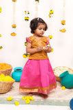 Pramojitha Pink & Mustard Mini