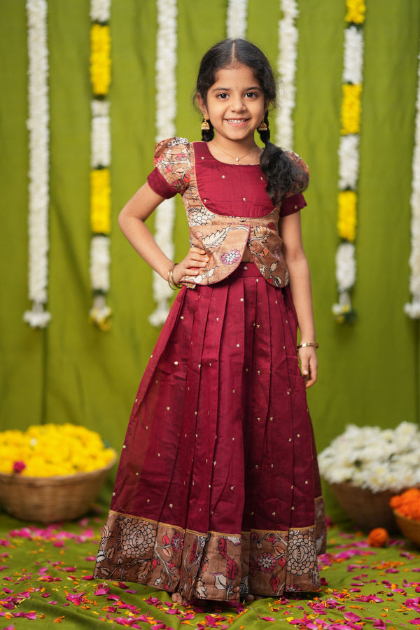 Darshini Red Peplum Top & Skirt Mini