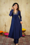 Kiara Navy Blue Kurta Set (Set of 2)