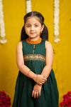Nilambari Green Frock Mini