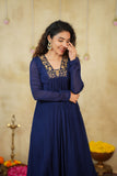 Kiara Navy Blue Kurta Set (Set of 2)
