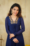 Kiara Navy Blue Kurta Set (Set of 2)