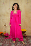 Kiara Rani Pink Kurta Set ( Set of 2)