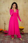 Kiara Rani Pink Kurta Set ( Set of 2)