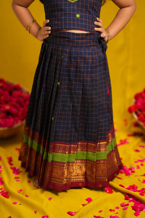 Sana Navy Blue Lehenga Mini