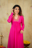 Kiara Rani Pink Kurta Set ( Set of 2)
