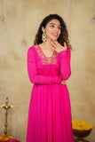 Kiara Rani Pink Kurta Set ( Set of 2)