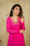 Kiara Rani Pink Kurta Set ( Set of 2)