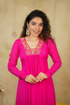 Kiara Rani Pink Kurta Set ( Set of 2)