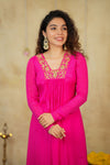 Kiara Rani Pink Kurta Set ( Set of 2)