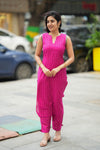 Navya Magenta Kurti with Dupatta Set (Set of 3)
