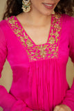 Kiara Rani Pink Kurta Set ( Set of 2)