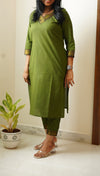 Alani Green Mangalgiri Co-Ord set