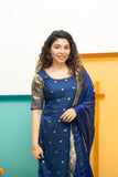 Nikitha Navy Blue Kurti Set