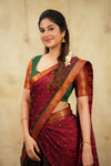 Daksha Black Checks Halfsaree& Frock Mom & Me