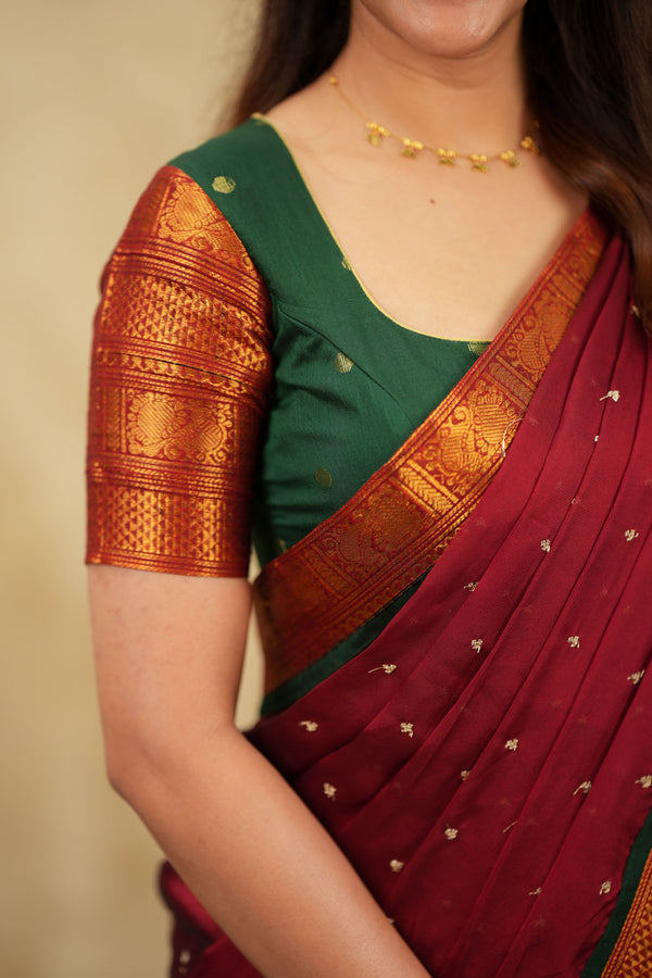 Daksha Black Checks Halfsaree ( Setof 3 )