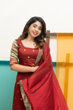 Nikitha Maroon Kurti Set