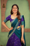 Sadhana Violet Halfsaree ( Set of 2 )