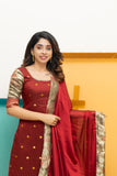 Nikitha Maroon Kurti Set