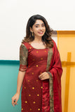 Nikitha Maroon Kurti Set