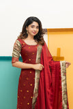 Nikitha Maroon Kurti Set