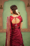Saanvi Red Halfsaree (Set of 3)
