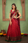 Saanvi Red Halfsaree (Set of 3)