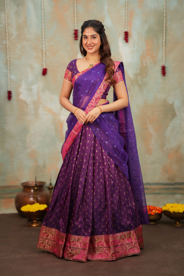 Nalini Violet Halfsaree (Set of 3)