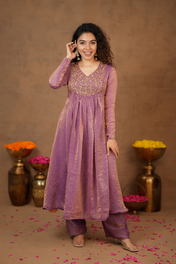 Upasanna Pastel Pink Kurta Set (Set of 2)