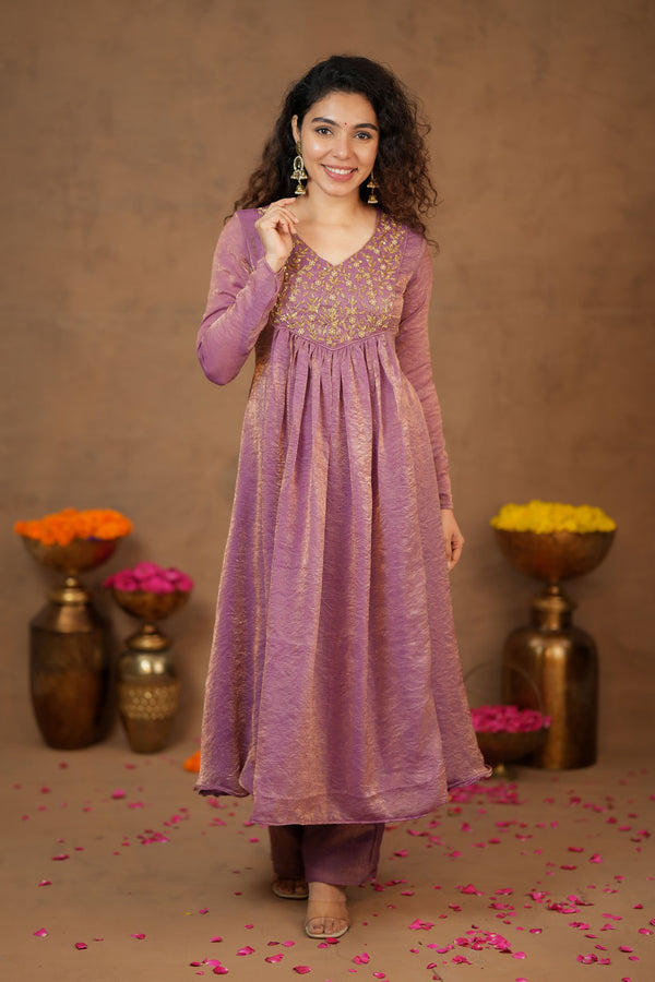 Upasanna Pastel Pink Kurta Set (Set of 2)