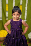 Gayathri Purple Frock Mini